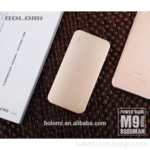 2017 high level 8000mah iphone7 portable mobile power bank